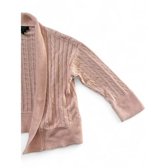 Ralph Lauren Women's Sweater Open Cardigan Size Medium Pink Silk/Cashmere - Picture 7 of 10